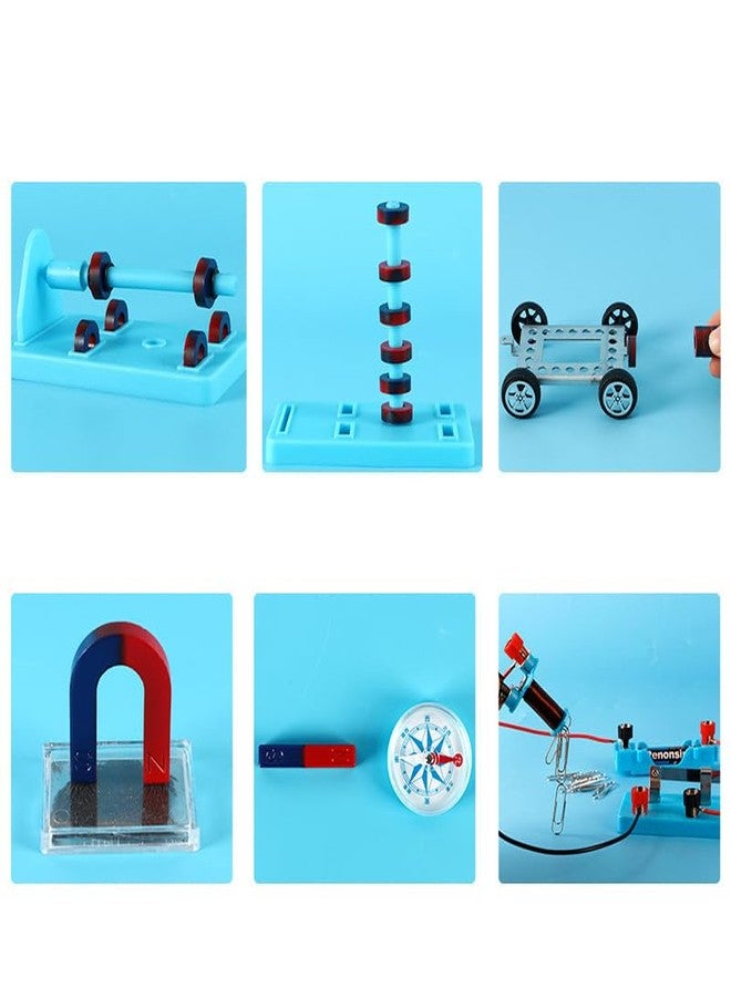 Burnur Science Experiment Magnets Set for Kids Electromagnet and Basic Circuit Tools Kit for School Lab Education Physics Projects DIY STEM Kit Educational Toys for Child - Image 3